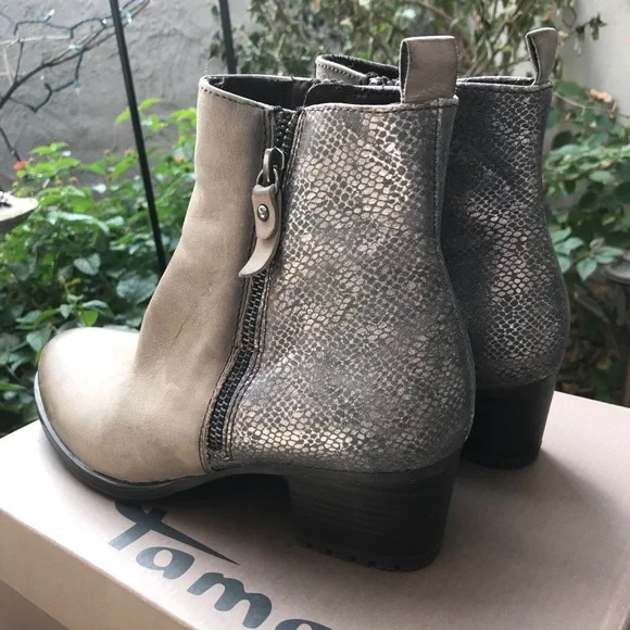 COPY - Taupe Genuine Leather Booties - Picture 5 of 7